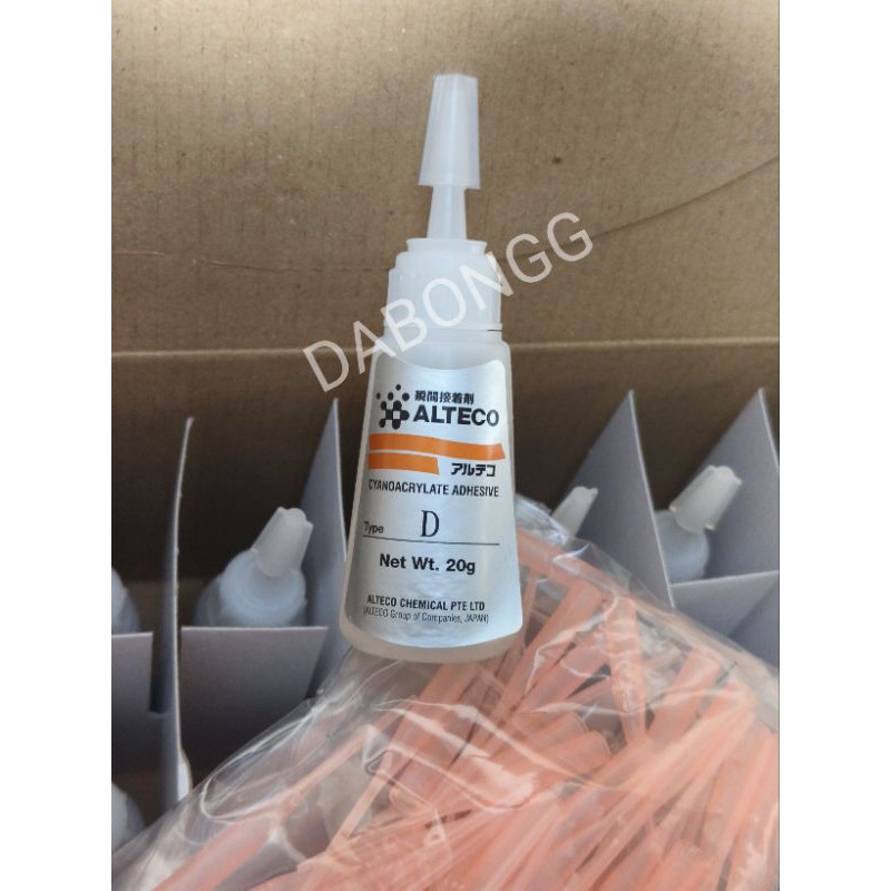 

(50pcs) Lem Cair Alteco/ Lem Setan/ Super Glue Lem alteco / Lem Alteco D/ Power Glue Instant Glue/ Lem Korea/ Super Glue Lem Besi