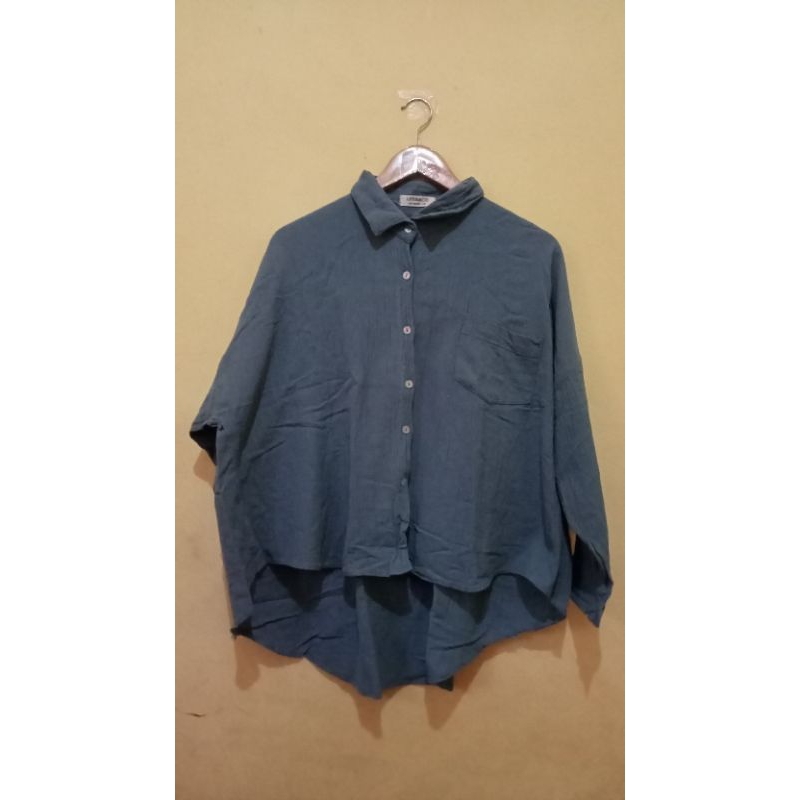 [PRELOVED] Kemeja Basic Oversize - Denim