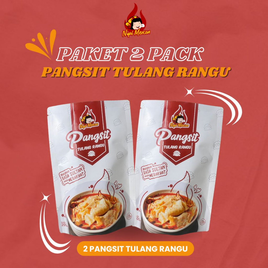 

PAKET 2 PACK PANGSIT TULANG RANGU NYAI MERCON