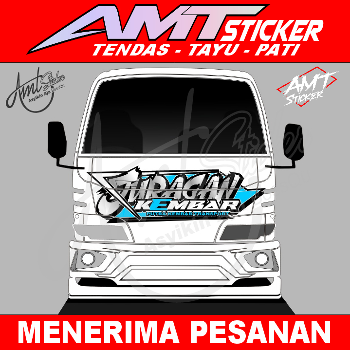Stiker Kabin Depan Elf - Stiker Elf Macan - Bisa Custom/Request