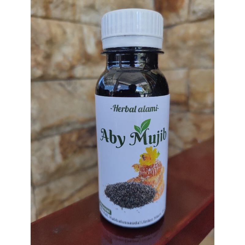 obat herbal alami madu asli & habbatussauda' jinten hitam