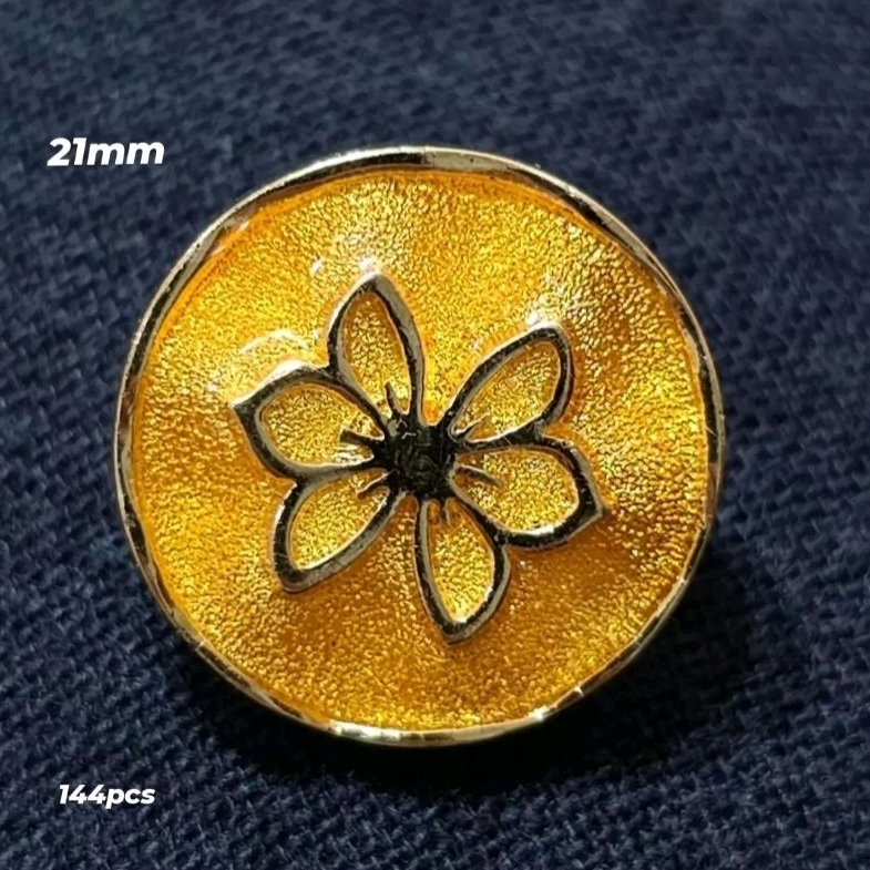 Kancing Sofa High Quality/ Kancing Baju Hias Emas Melati 05 per gross