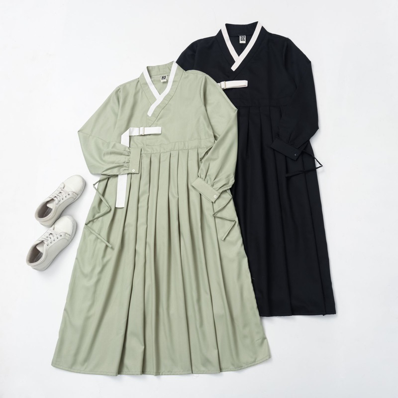 RU Ri hanbok dress, baju korea modern