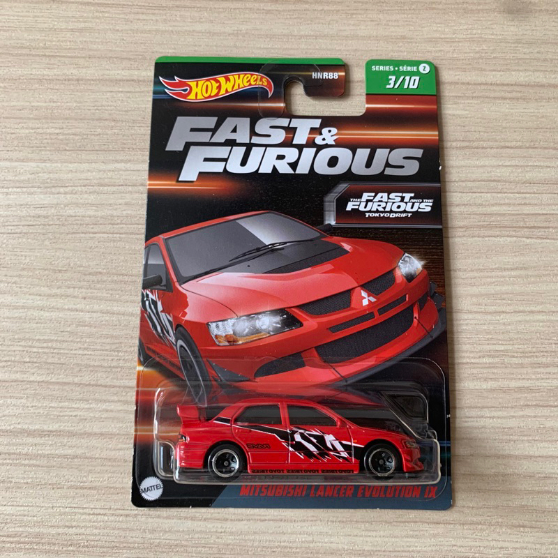 Hot Wheels Fast and Furious tokyo drift Mitsubishi Lancer Evolution IX Red