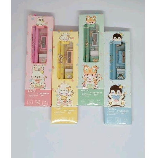 

STATIONERY SET ANIMAL CUTE ISI 5