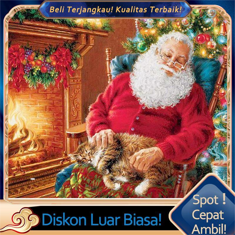 Lukisan Sulaman Berlian Mainan Edukasi Desain Sinterklas