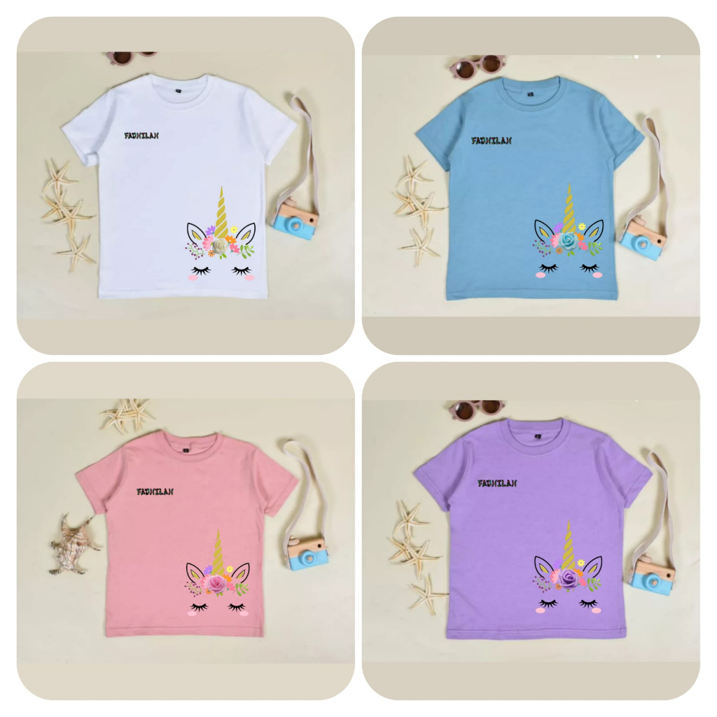 Baju anak Unicorn / Baju anak kuda pony / Baju anak kekinian / Baju Anak karakter timbul / Baju anak