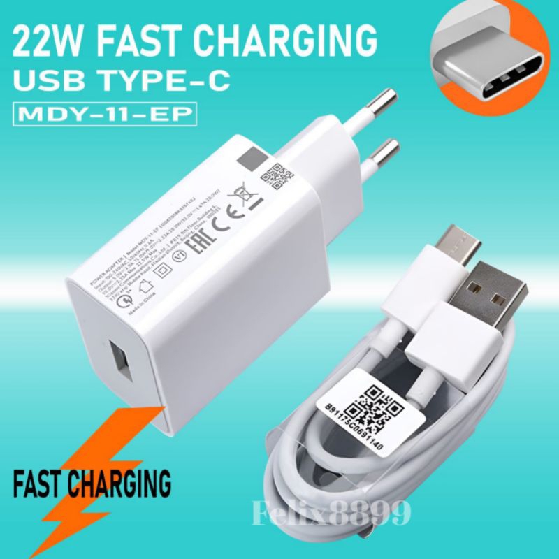 Charger Xiaomi Fast Charging Type C 22,5 Watt MDY-11-EP