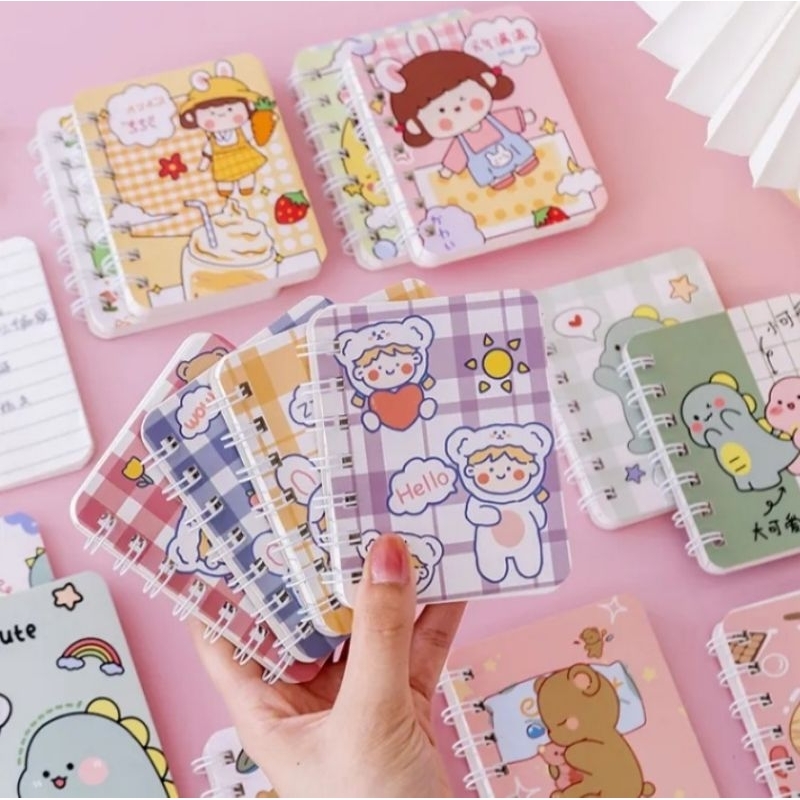 

diary mini ring/buku diary mini/buku kecil lucu/buku design korea