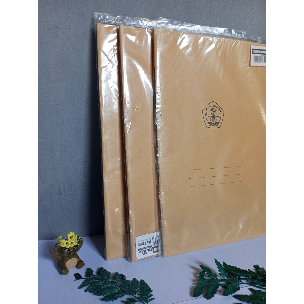 

(SAMPUL TEBAL) Sampul Buku Warna Coklat Isi 10 pcs - HF Sampul Buku