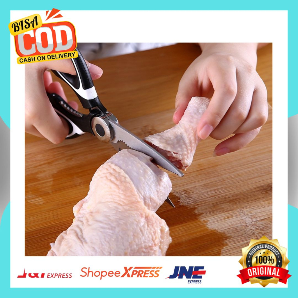 Gunting Daging Gunting Dapur Multifungsi Gunting Tajam Gunting Dapur Pembuka Tutup Botol