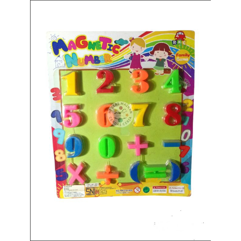 Mainan Magnet Angka