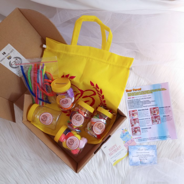 

Unik jar / / sensory / - edukasi 5in1 kuning Berkualitas mainan busyjar Busy play 7in1 montessori