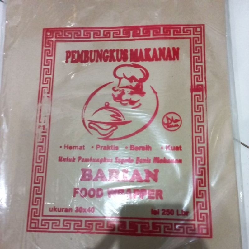 

Bungkus Nasi per 50 pcs uk 30x40
