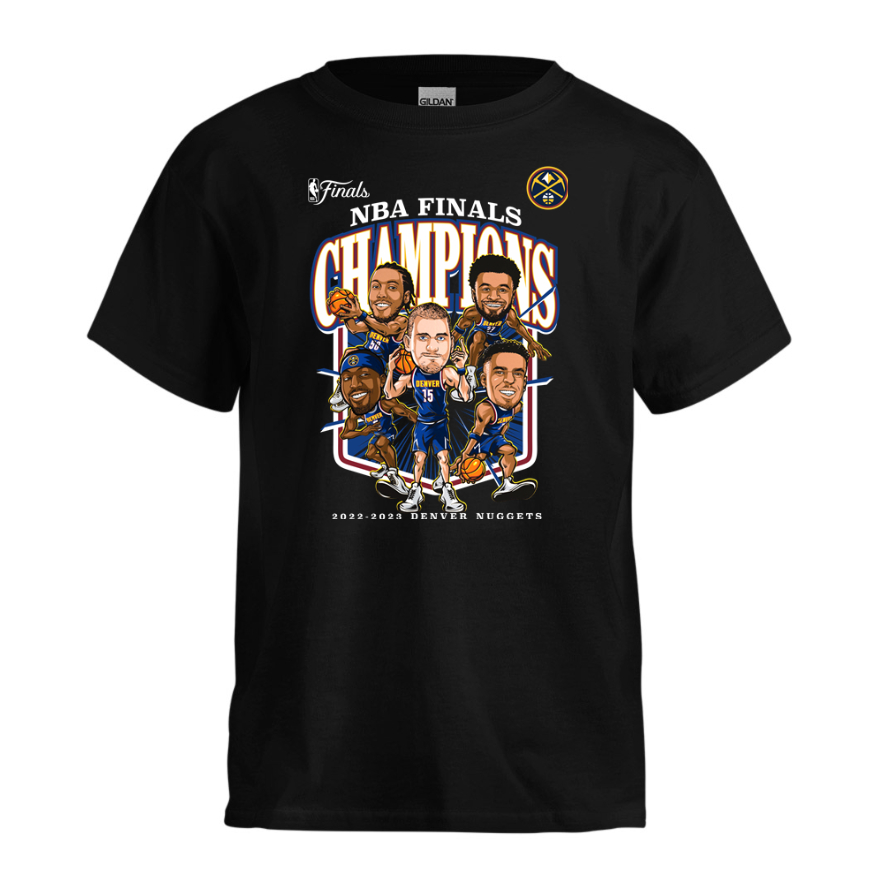 T-Shirt Kaos Basket NBA Denver Nuggets 2023 NBA Finals Champions