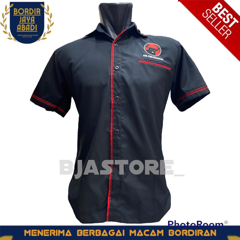 Kemeja PDI Perjuangan Hitam