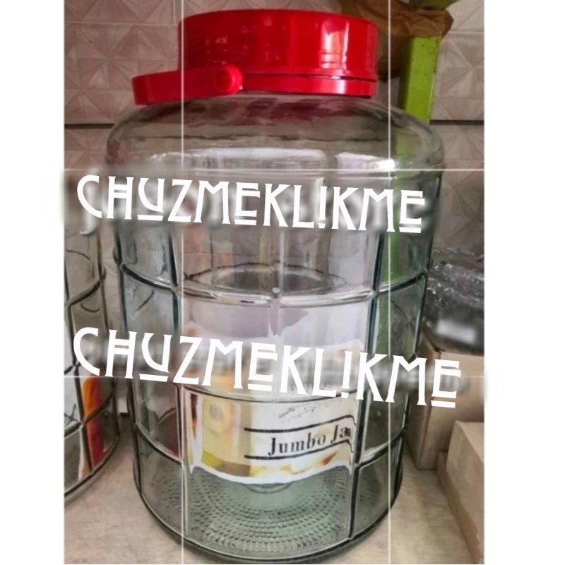 Toples kaca besar 16 liter jumbo jar/Toples kaca jumbo 16 liter