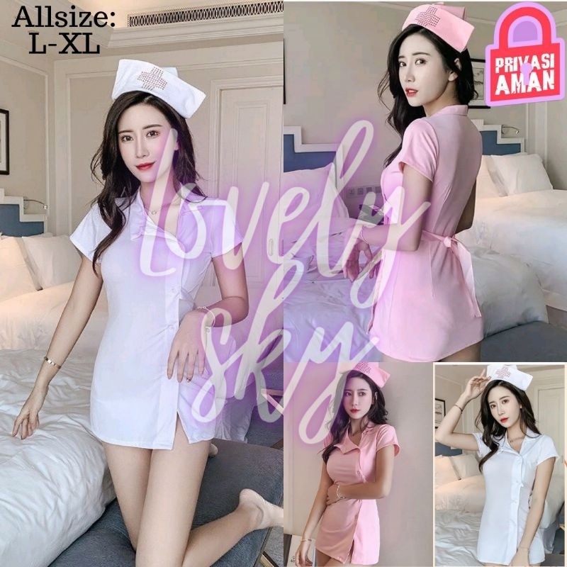 Lingerie  Sexy Cosplay Nurse Uniform Kostum Perawat