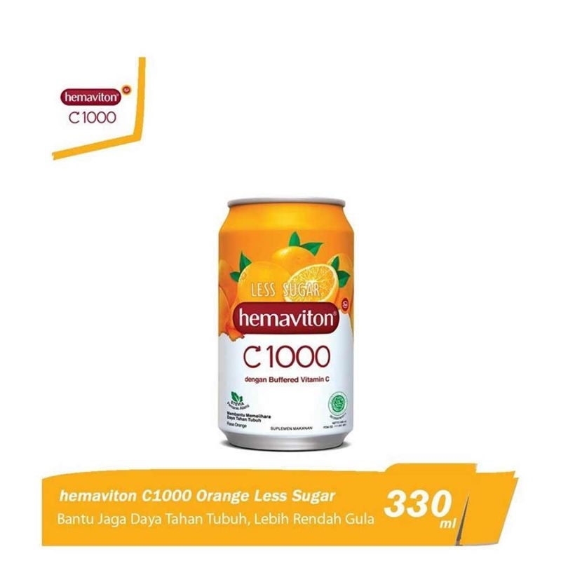 

Hemaviton Vitamin C1000 Less Sugar Orange 330Ml