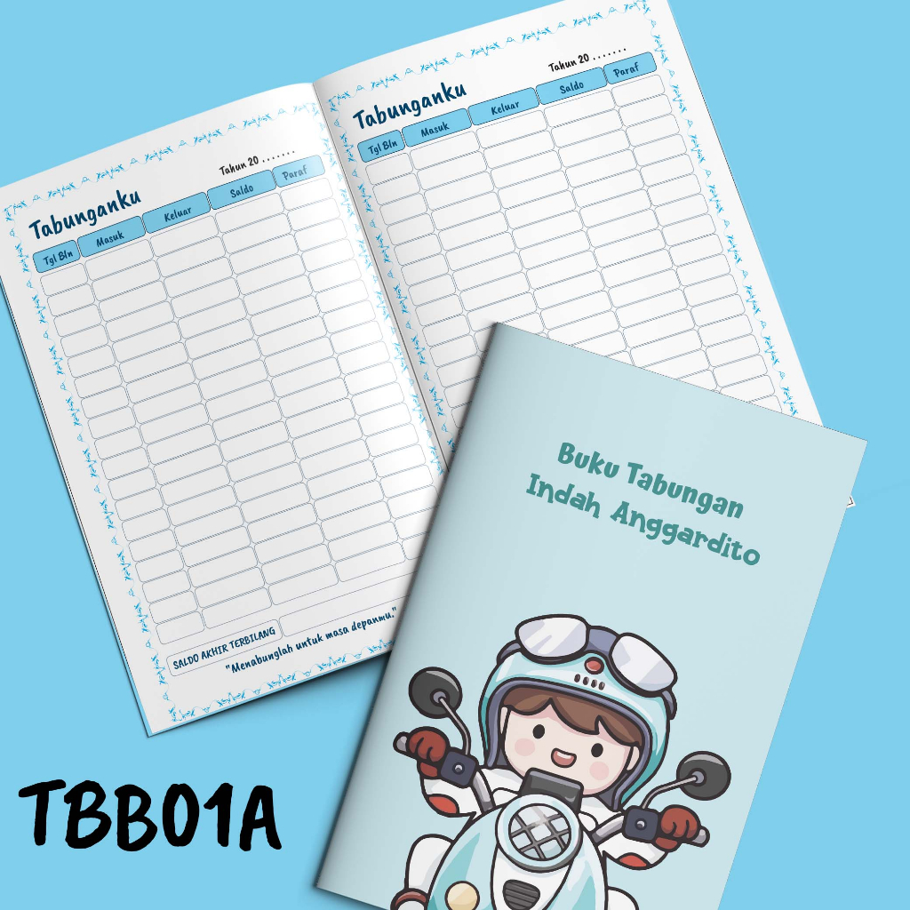 

Shabby Hanabi Buku Tabungan Anak Custom Lucu | Buku Catatan Menabung Sekolah | Kode TBB 01