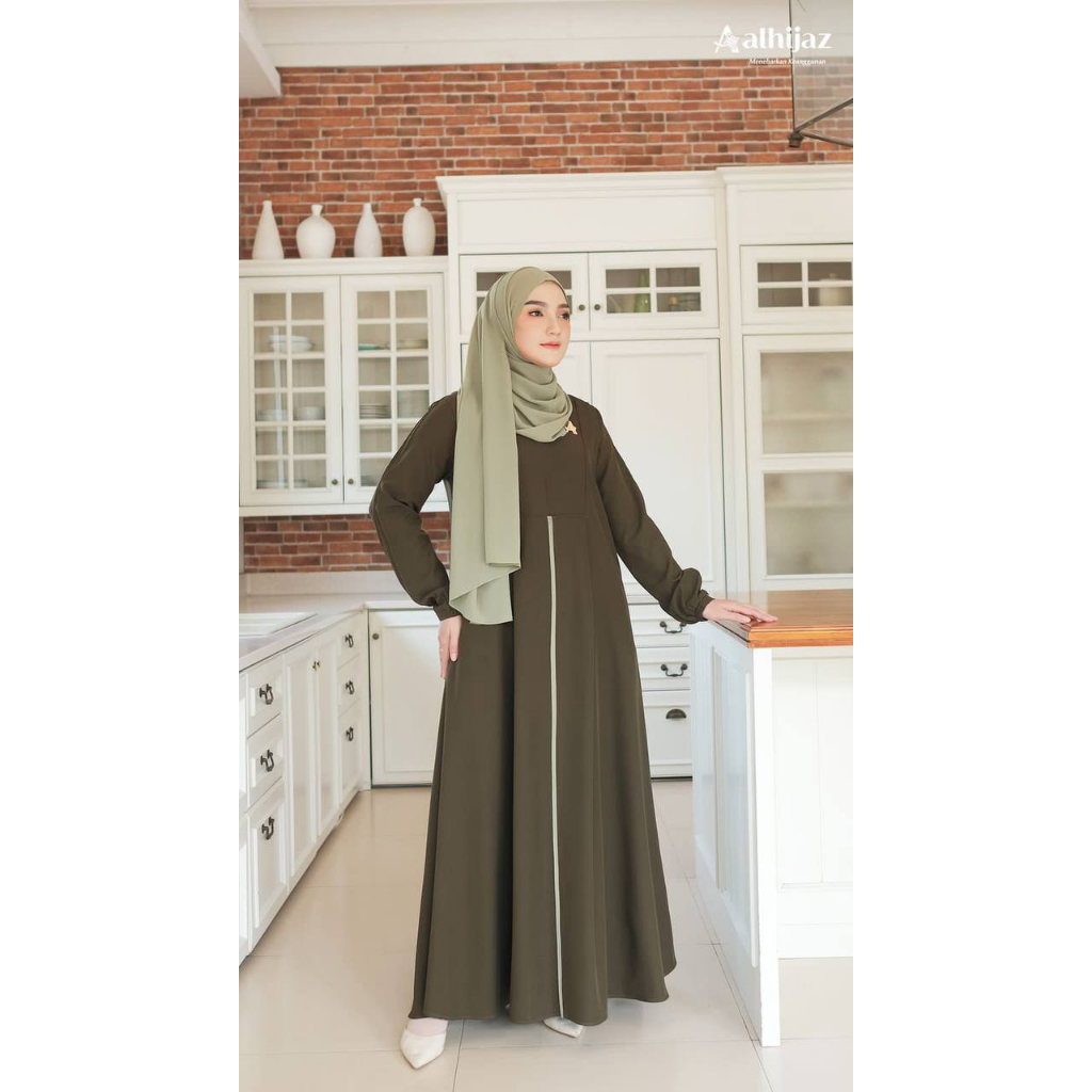 Gamis Khaira Daily Set Pashmina Original AlHijaz