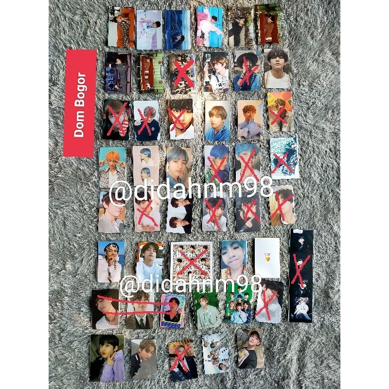 Photocard Pc taehyung LIGHTS TEAR Y  U R HER O E ANSWER F ORUL LD M2U PERSONA 1