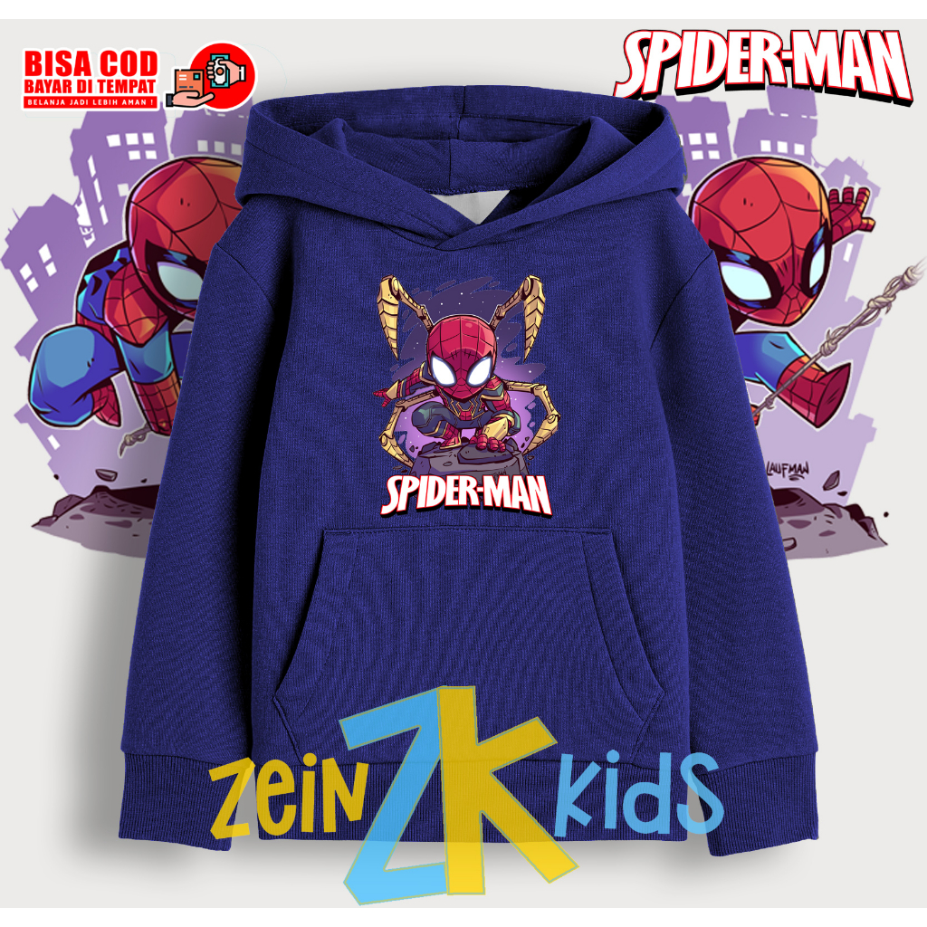 Hoodie Jaket Anak Spiderman Anak / Hoodie Anak Spiderman