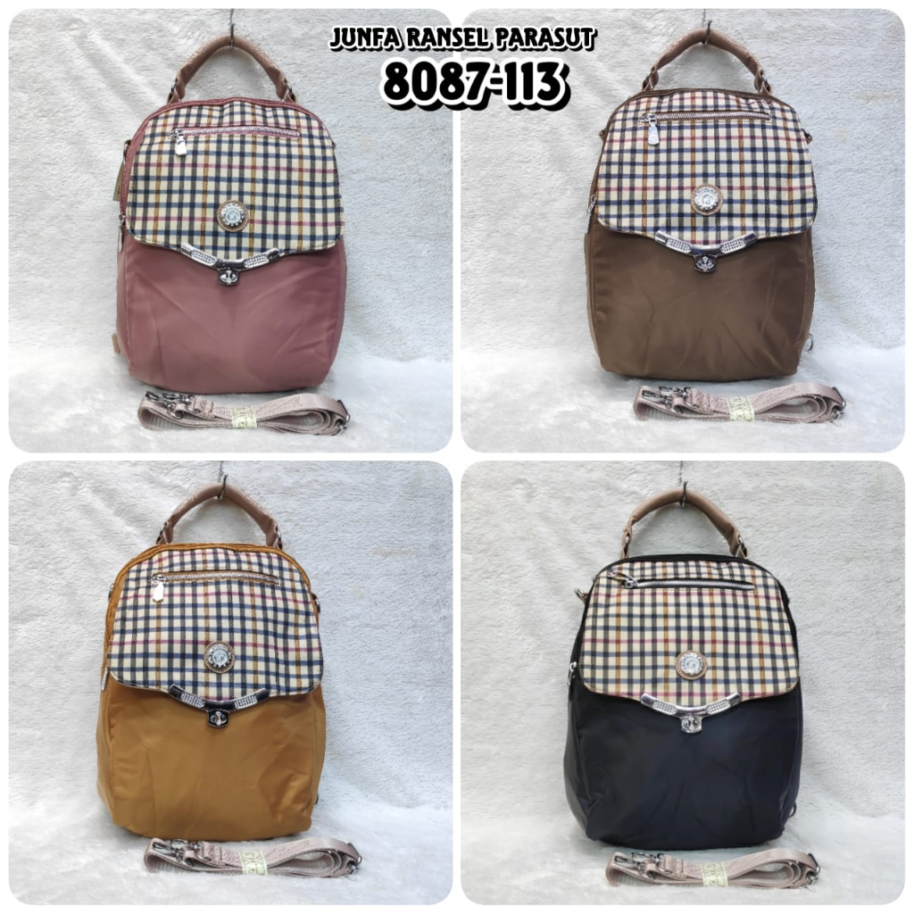 TAS RANSEL JUNFA MULTIFUNGSI ORIGINAL 8087-113 BAHAN PARASUT