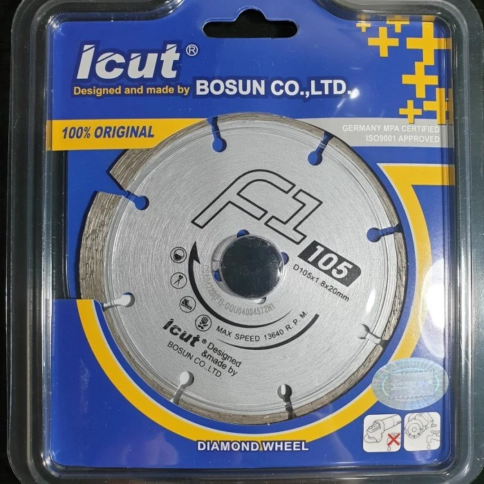 DIAMOND WHEEL 4" ICUT BOSUN F1 MATA POTONG KERAMIK GRANIT TEMBOK BETON