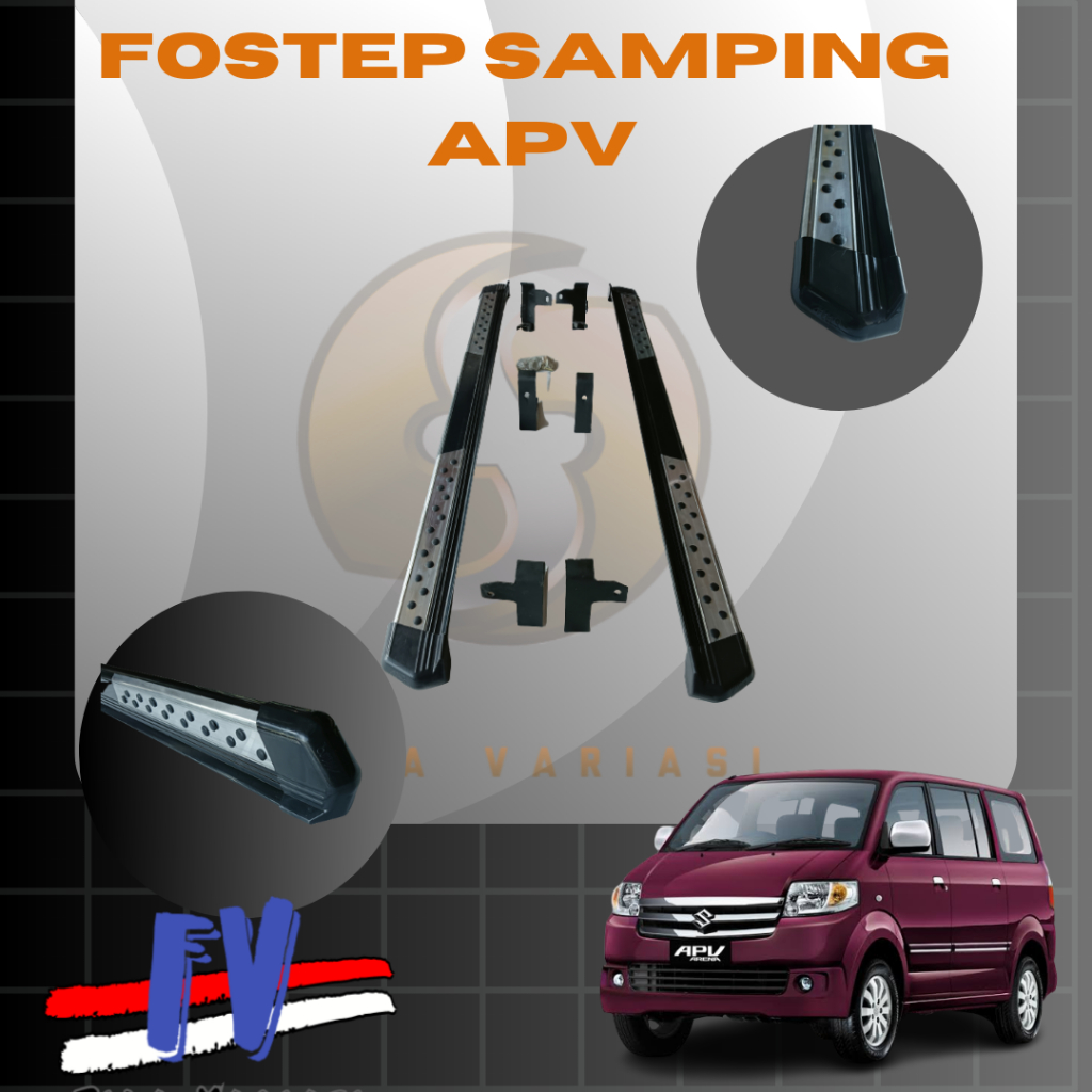 Footstep Injakan Samping Mobil Suzuki Apv Model Bintik