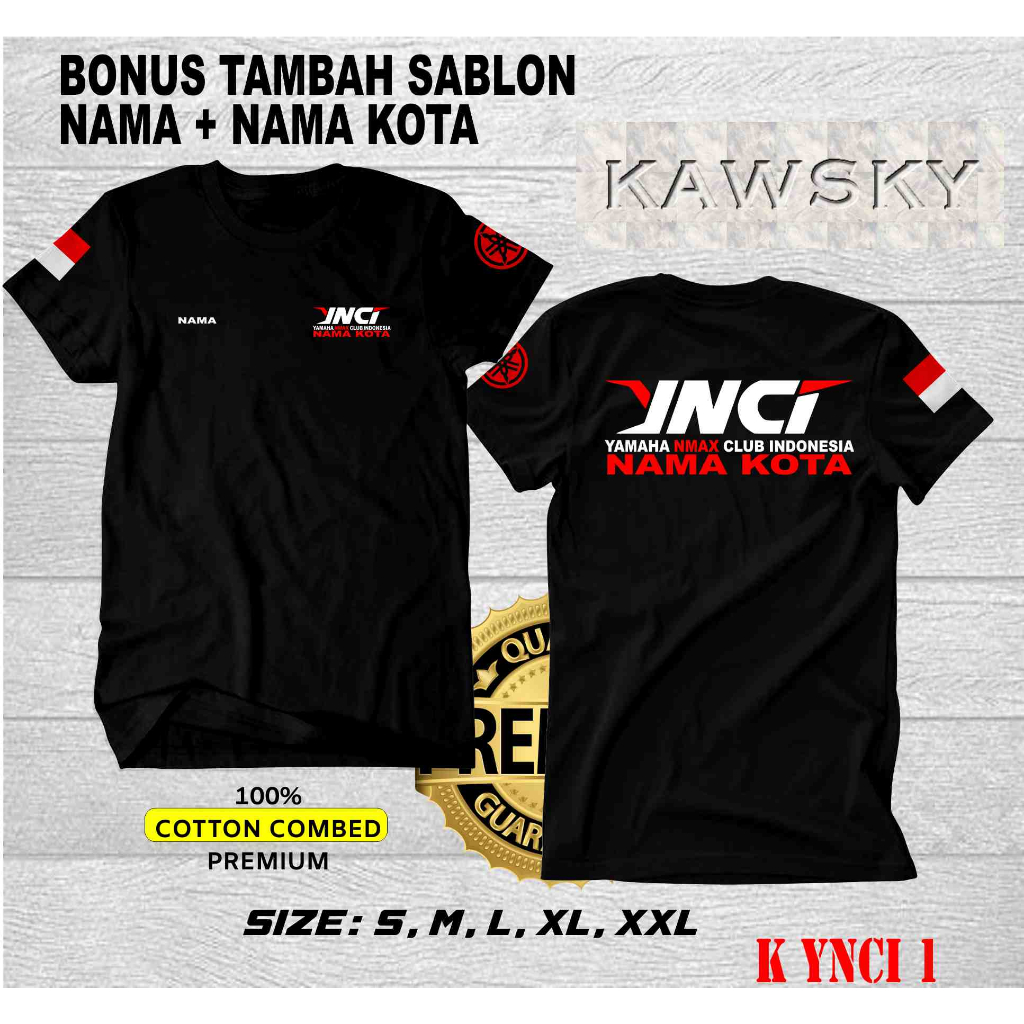 Kaos YNCI Yamaha Nmax Club Indonesia