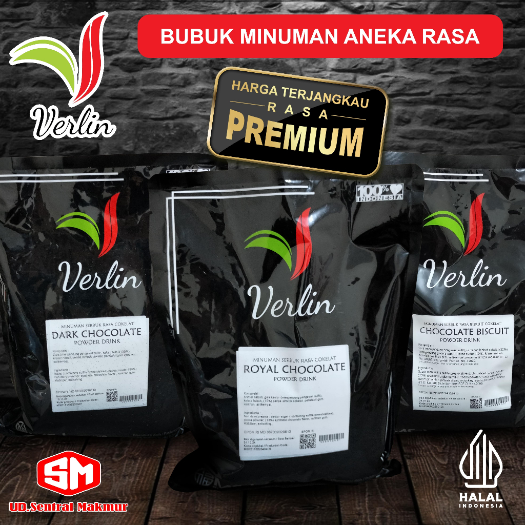 

BUBUK MINUMAN MERK "VERLIN" ANEKA VARIAN RASA