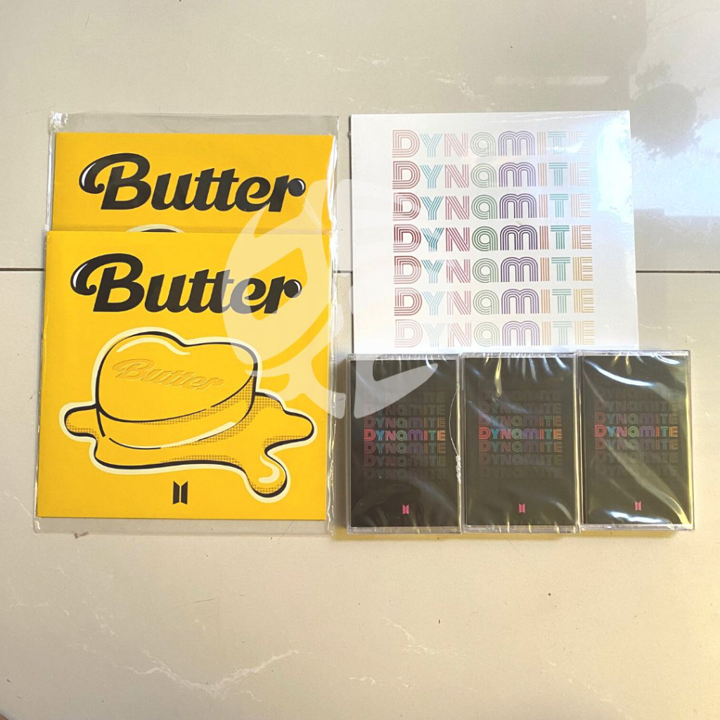 [READY] BTS Dynamite & Butter Limited Edition Vinyl Cassette Kaset Official Weverse