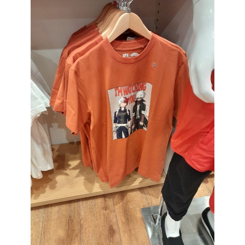 UNIQLO ORIGINAL MY HERO ACADEMIA Kaos T-shirt Naruto One Piece Demon Slayer Jujutsu Kaisen