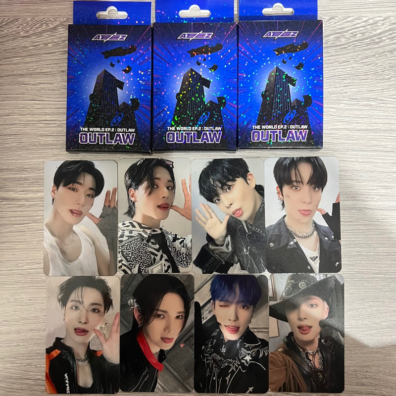 [ ready stock ] ateez outlaw platform album minirecord 1.0 pob pc [ hongjoong ; yunho ; yeosang ; sa