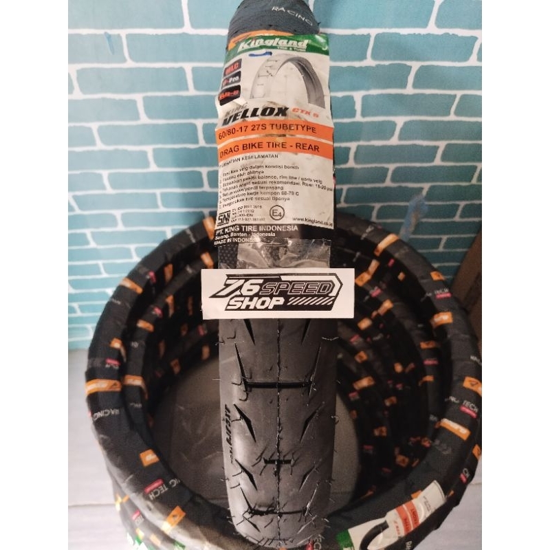 BAN DRAG KINGLAND VELLOX 6080-17 BAN KINGLAND VELLOX CTX05 DRAGBIKE BAN KINGLAND DRAG 6080-17 VELLOX