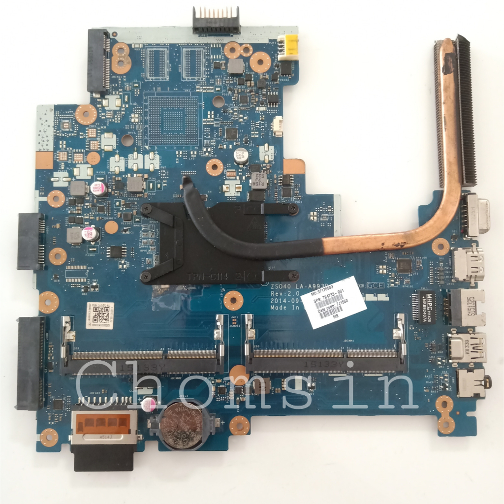 Mainboard HP 14-R HP 240 G3 Kode: ZS040 LA-A995P Intel Core i3-4030U
