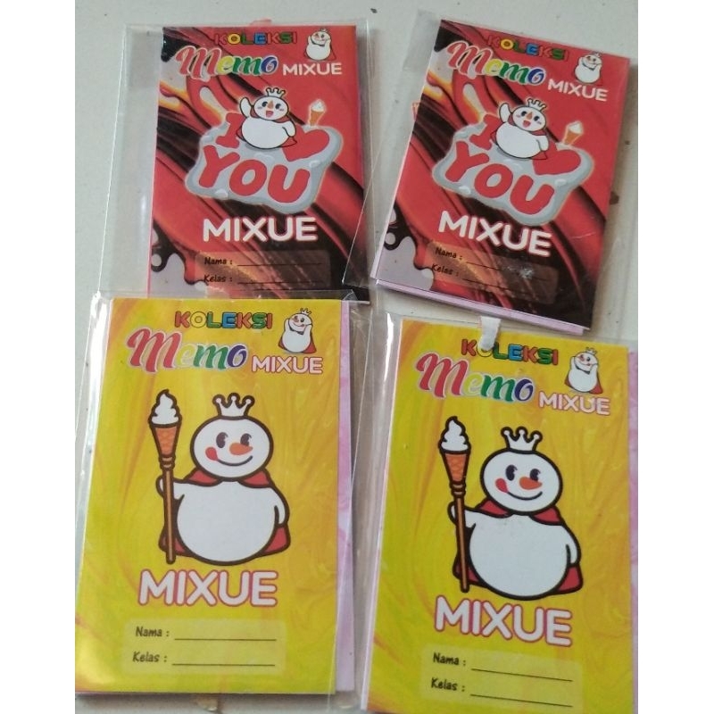 

memo mini ice cream mixue imut