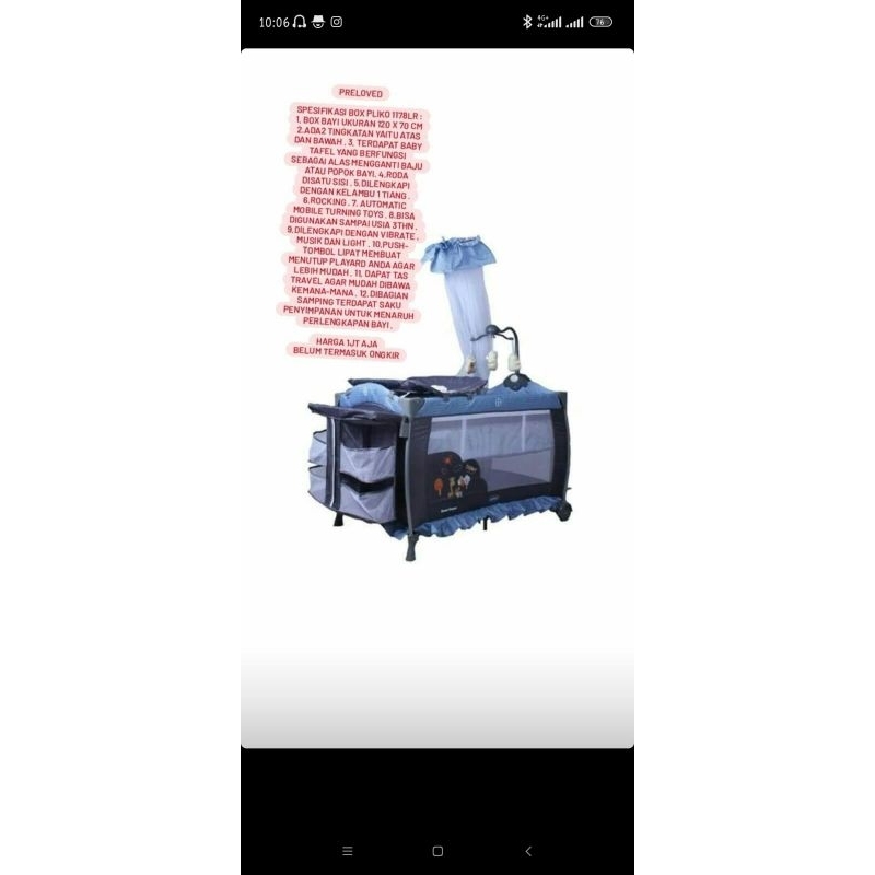 PRELOVED Pliko Baby Box
