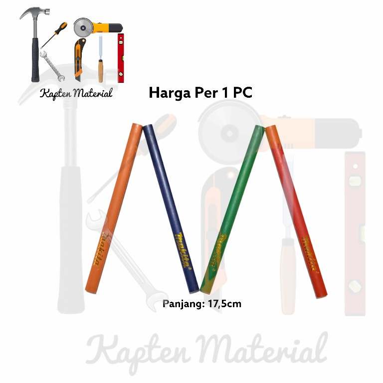 

Pensil Tukang Kayu | Pinsil Kayu | Pensil Bangunan | Carpenter Pencil | Kapten Material
