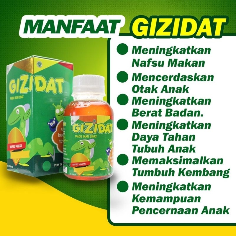 GIZIDAT ASLI MADU ANAK penambah nafsu makan