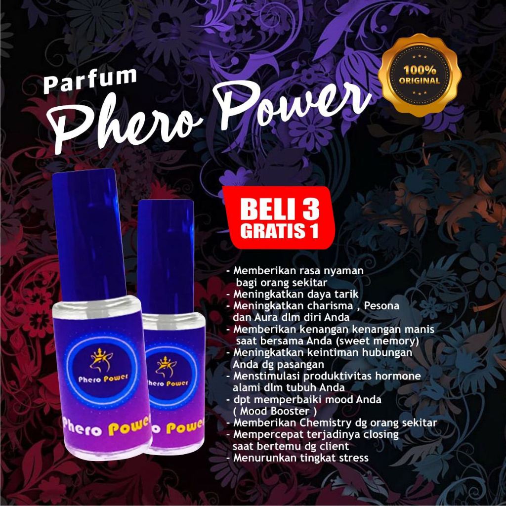 PHERO POWER Parfum Influence Calm dan Confident Wangi Menyegarkan Tahan Lama