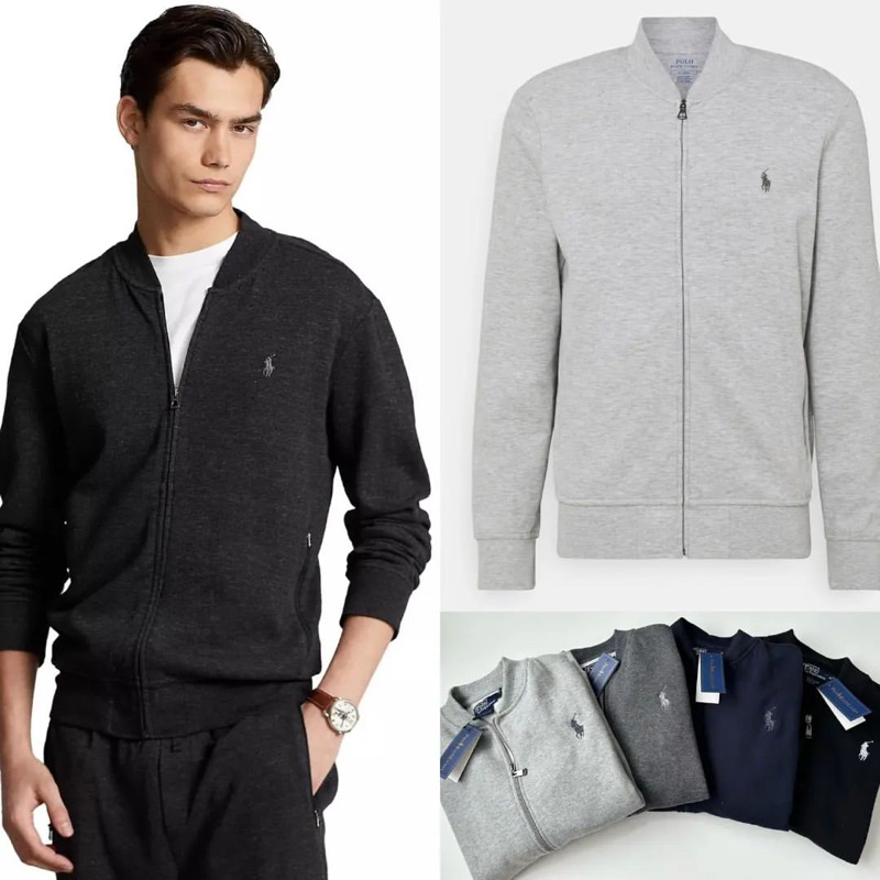 fleece bomber jacket polo R.L