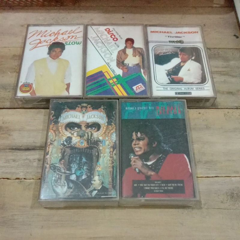[PAKET] Kaset Pita Michael Jackson (5 album)