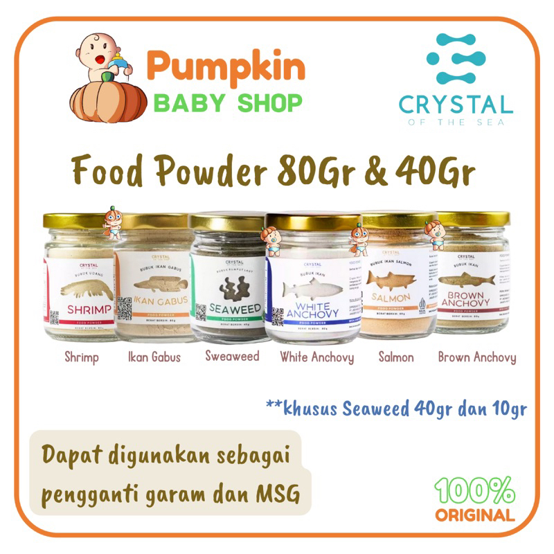 

Crystal Of the Sea Food Powder Bubuk Mpasi