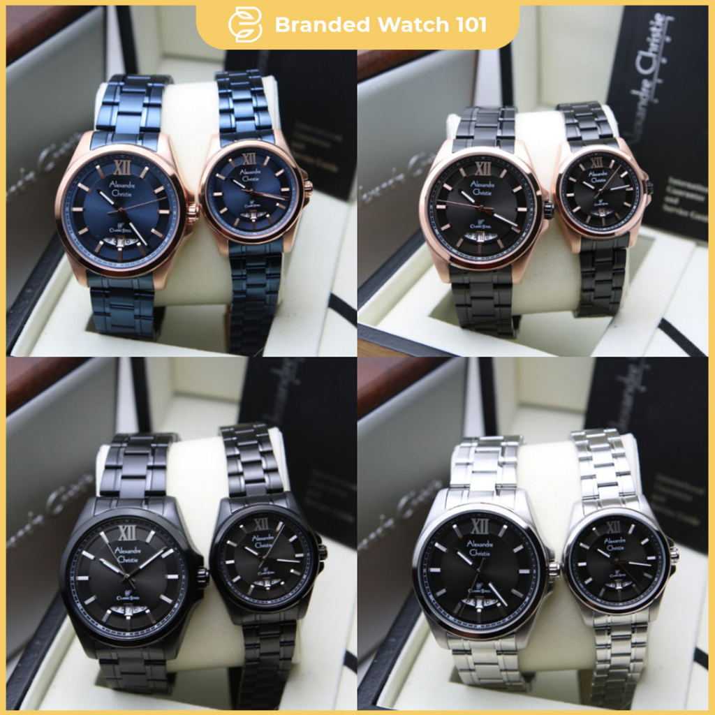 ORIGINAL Jam Tangan Pria & Wanita Alexandre Christie AC 8473 / AC8473 / 8473 / AC 8659 / AC8659 / 86
