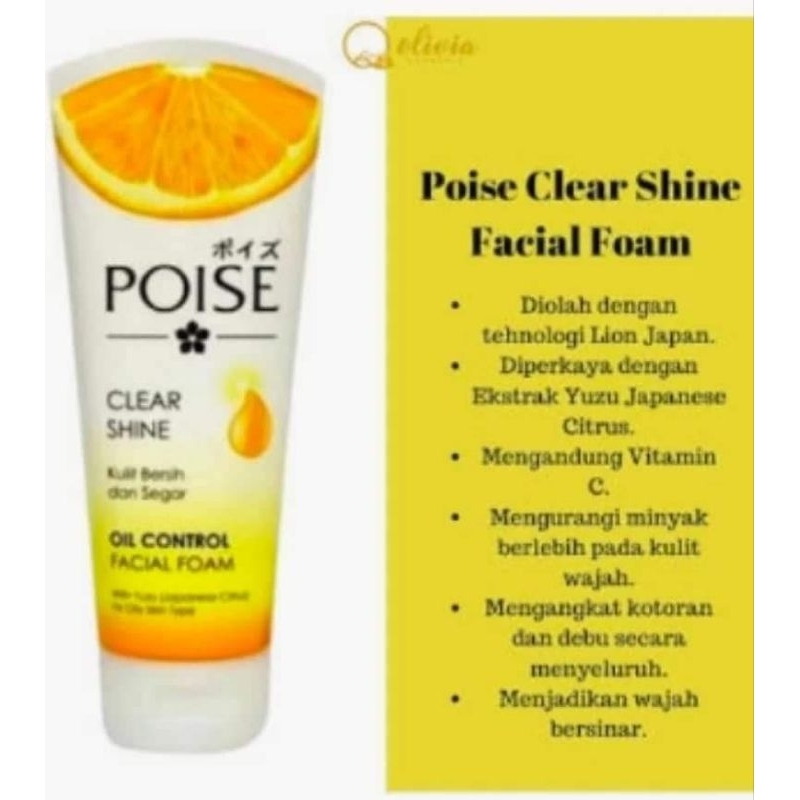 POISE FACIAL FOAM POISE LUMINOUS WHITE