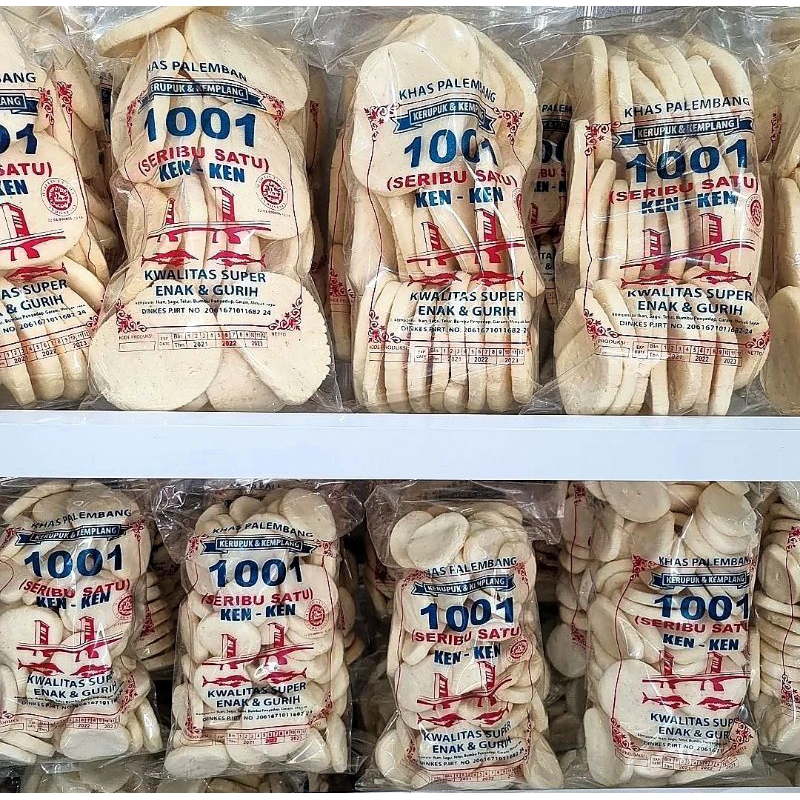 No. 1 Kerupuk Kemplang Palembang Asli Original | Halal MUI | 1001 | kerupuk 1001