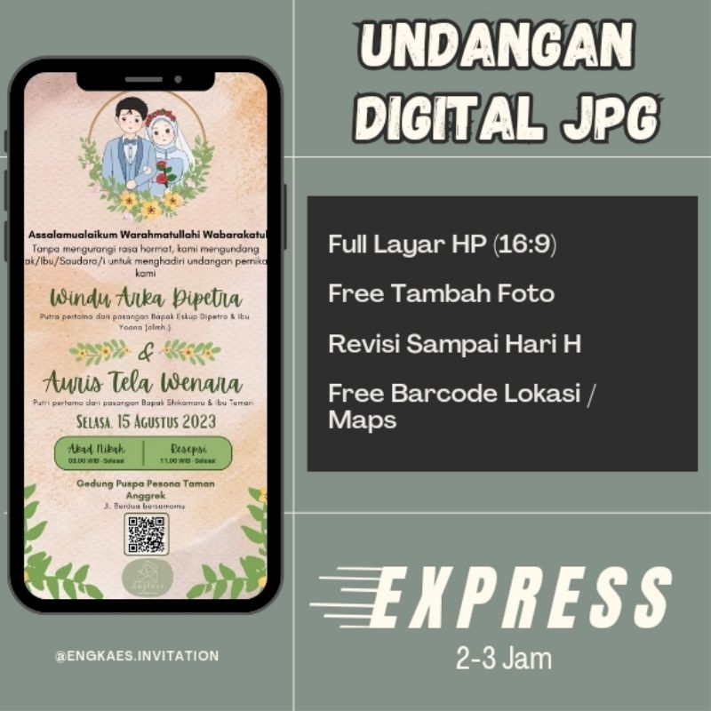 Undangan Digital Static | Undangan Gambar | Softfile JPG