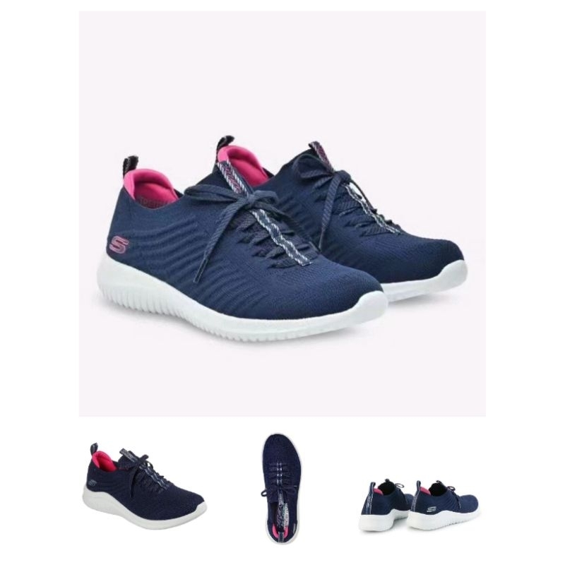 Skechers Ultra Flex 2.0 Fresh Path Navy Pink Women
